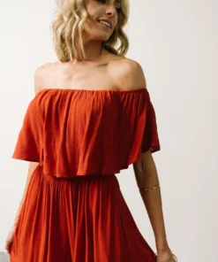 DD Karma Wide Leg Jumpsuit | Rust