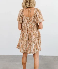 HAY Kate Print Mini Dress | Salmon Dresses