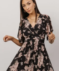 BB Custom Katherine Maxi Dress | Black + Blush Floral Dresses 8 BB Custom Katherine Maxi Dress | Black + Blush Floral Dresses