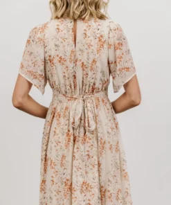 BB Custom Dresses Katherine Maxi Dress | Cream + Rust Floral 14 BB Custom Dresses Katherine Maxi Dress | Cream + Rust Floral