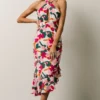 SL Kathy Midi Dress | Fuchsia Multi Floral
