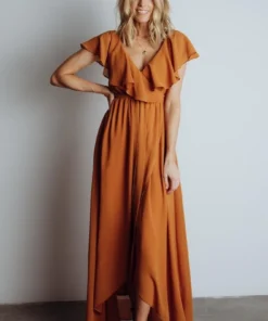 BB Custom Katya Ruffle Maxi Dress | Amber Dresses