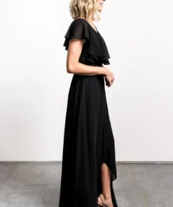 BB Custom Katya Ruffle Maxi Dress | Black 11 BB Custom Katya Ruffle Maxi Dress | Black