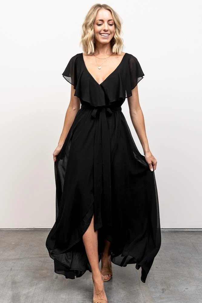 BB Custom Katya Ruffle Maxi Dress | Black 1 BB Custom Katya Ruffle Maxi Dress | Black