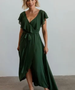 BB Custom Katya Ruffle Maxi Dress | Evergreen Dresses