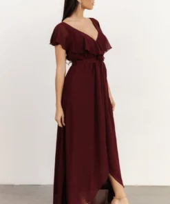 BB Custom Dresses Katya Ruffle Maxi Dress | Mulberry