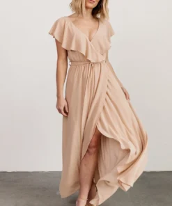 BB Custom Katya Ruffle Maxi Dress | Natural 13 BB Custom Katya Ruffle Maxi Dress | Natural