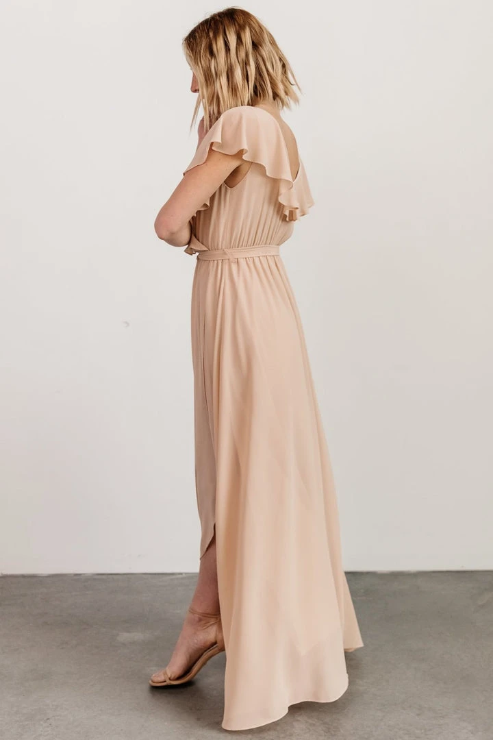 BB Custom Katya Ruffle Maxi Dress | Natural 4 BB Custom Katya Ruffle Maxi Dress | Natural