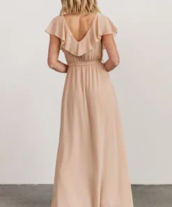 BB Custom Katya Ruffle Maxi Dress | Natural 12 BB Custom Katya Ruffle Maxi Dress | Natural