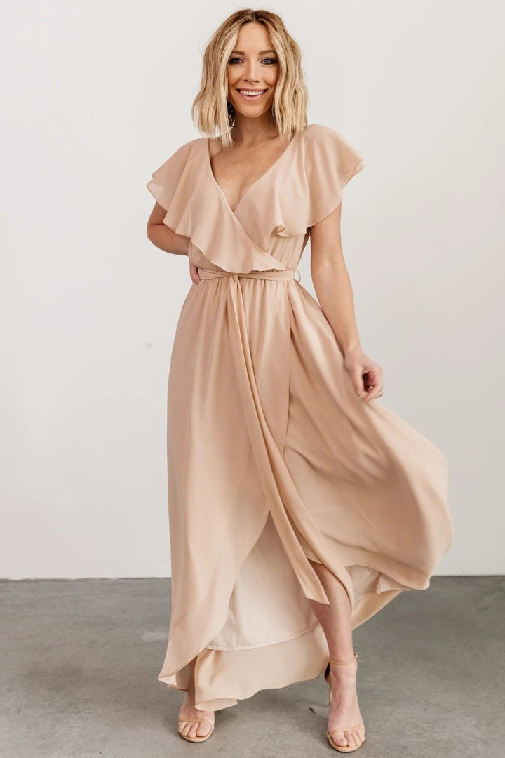 BB Custom Katya Ruffle Maxi Dress | Natural 3 BB Custom Katya Ruffle Maxi Dress | Natural