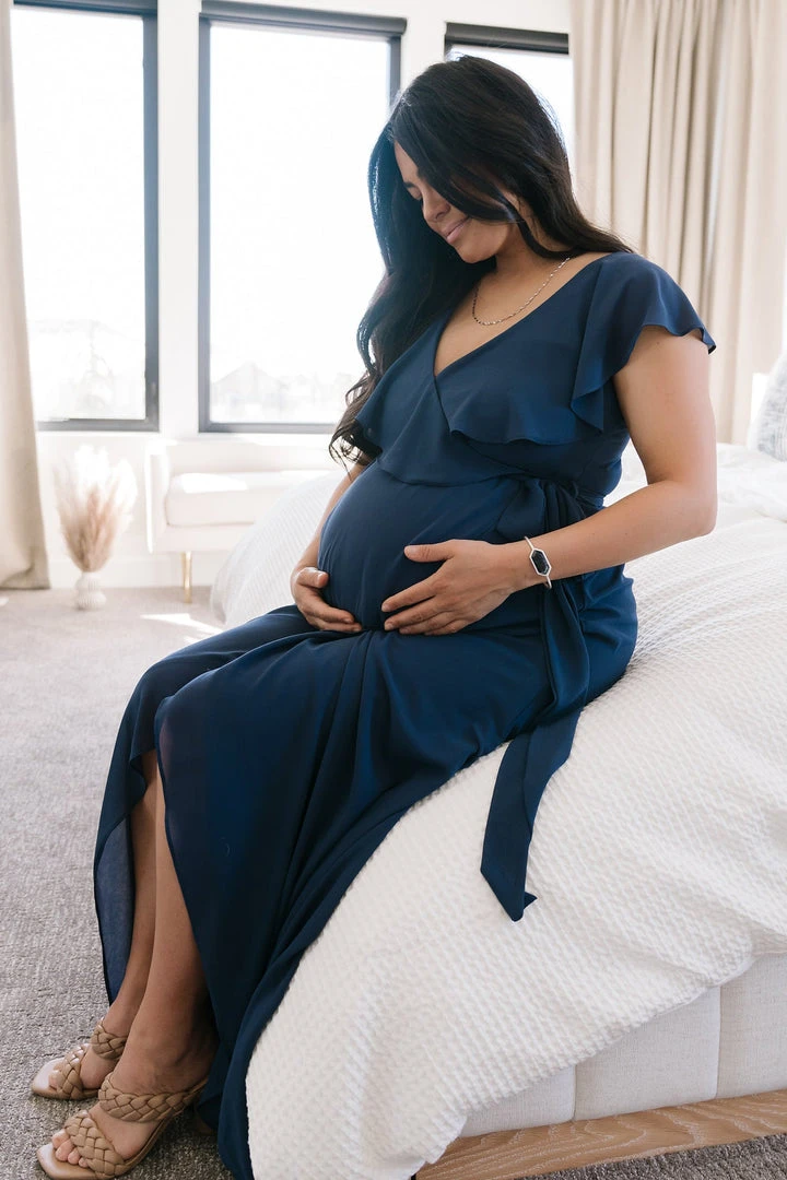 BB Custom Katya Ruffle Maxi Dress | Navy Dresses 12 BB Custom Katya Ruffle Maxi Dress | Navy Dresses