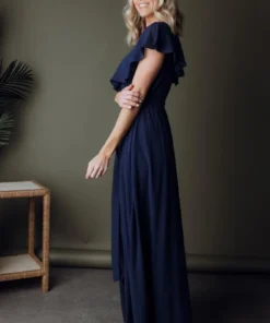 BB Custom Katya Ruffle Maxi Dress | Navy Dresses 18 BB Custom Katya Ruffle Maxi Dress | Navy Dresses