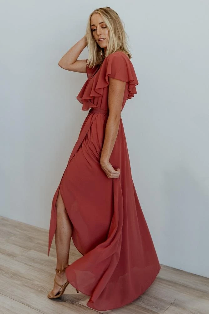 BB Custom Dresses Katya Ruffle Maxi Dress | Rosewood 13 BB Custom Dresses Katya Ruffle Maxi Dress | Rosewood