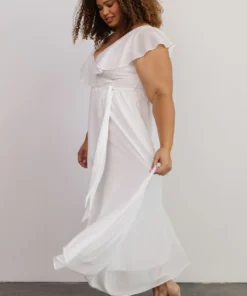 BB Custom Katya Ruffle Maxi Dress | White Dresses