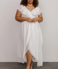 BB Custom Katya Ruffle Maxi Dress | White Dresses