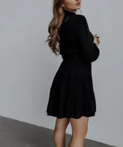 IL Kayla Dotted Mini Dress | Black