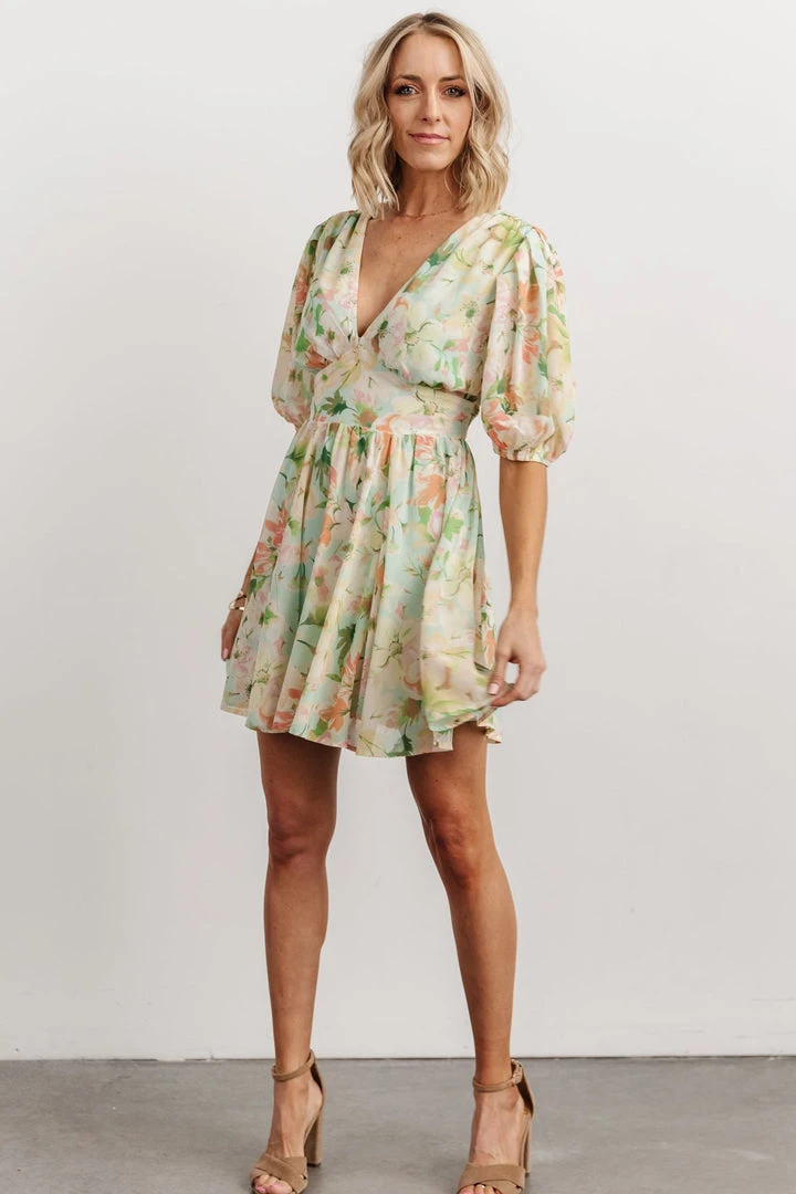 FT Keilani Short Dress | Multi Floral Dresses 3 FT Keilani Short Dress | Multi Floral Dresses