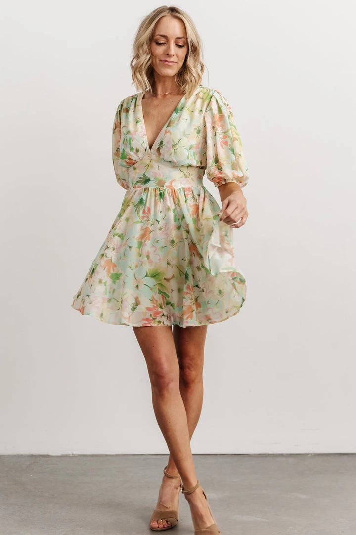 FT Keilani Short Dress | Multi Floral Dresses 2 FT Keilani Short Dress | Multi Floral Dresses