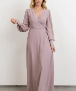 Soi Kelsey Wrap Dress | Dusty Lilac