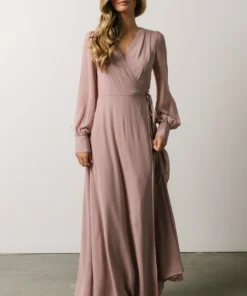 Soi Dresses Kelsey Wrap Dress | Dusty Rose 14 Soi Dresses Kelsey Wrap Dress | Dusty Rose