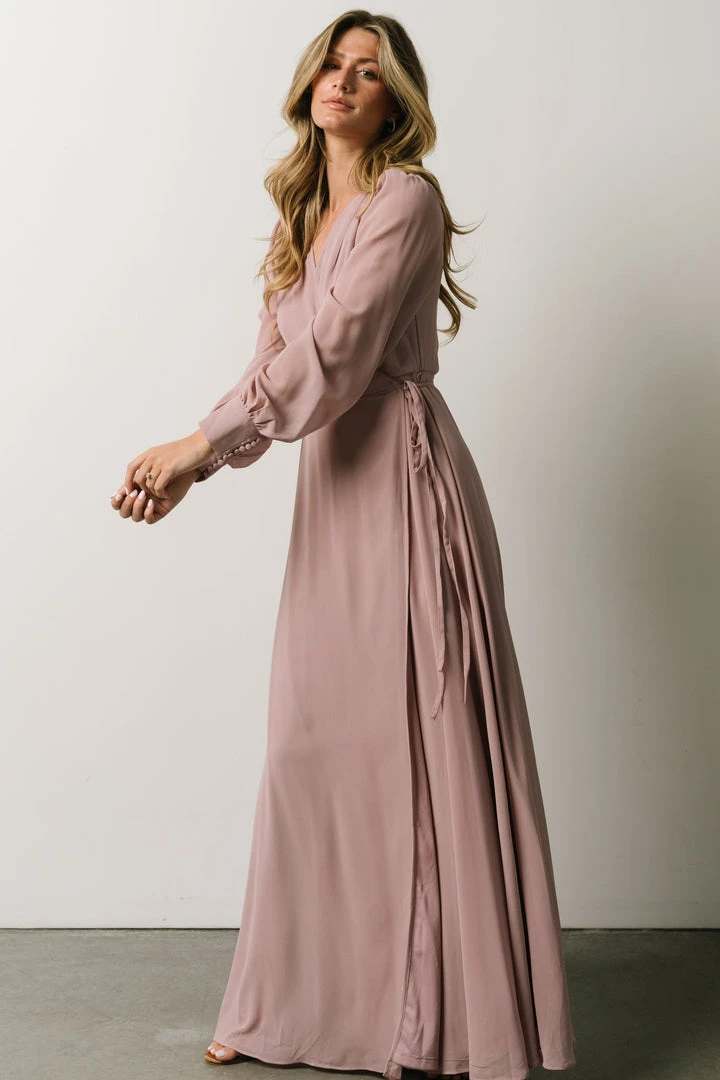 Soi Dresses Kelsey Wrap Dress | Dusty Rose 4 Soi Dresses Kelsey Wrap Dress | Dusty Rose