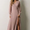 Soi Dresses Kelsey Wrap Dress | Dusty Rose
