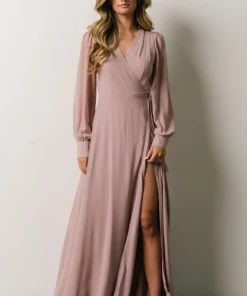 Soi Dresses Kelsey Wrap Dress | Dusty Rose