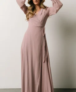 Soi Dresses Kelsey Wrap Dress | Dusty Rose