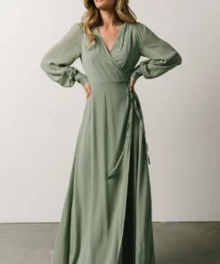 Soi Dresses Kelsey Wrap Dress | Dusty Sage