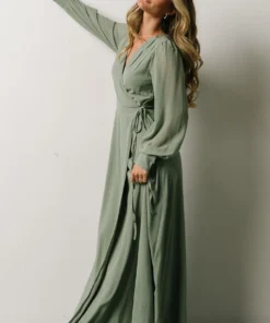 Soi Dresses Kelsey Wrap Dress | Dusty Sage
