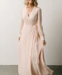 Soi Dresses Kelsey Wrap Dress | Light Peach