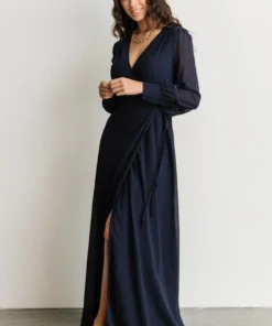 Soi Kelsey Wrap Dress | Navy Dresses
