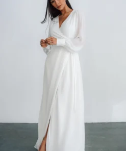 Soi Kelsey Wrap Dress | Off White Dresses