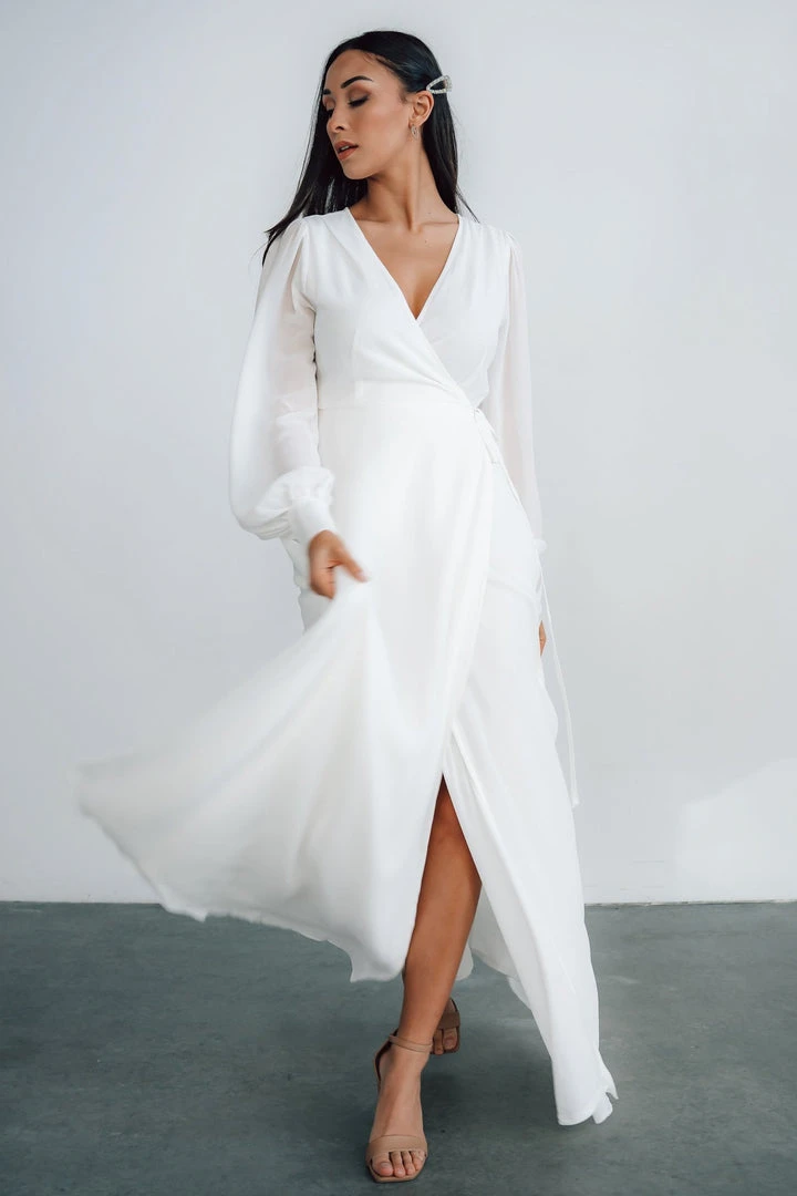 Soi Kelsey Wrap Dress | Off White Dresses 3 Soi Kelsey Wrap Dress | Off White Dresses