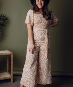 HAY Kendall Floral Jumpsuit | Coral