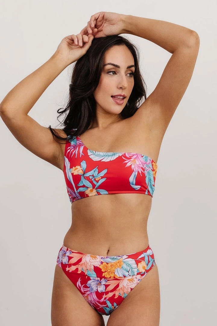 BJB Swim Keona Bikini Bottom | Red Floral 3 BJB Swim Keona Bikini Bottom | Red Floral