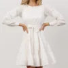 IL Keri Long Sleeve Short Dress | Off White Dresses