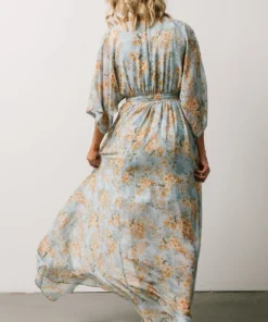 BB Custom Kia Kimono Maxi Dress | Blue Blooms Dresses