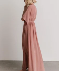 BB Custom Kia Kimono Maxi Dress | Dusty Pink Dresses