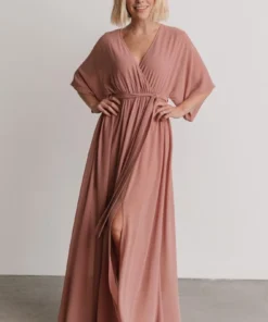 BB Custom Kia Kimono Maxi Dress | Dusty Pink Dresses