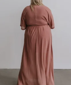 BB Custom Kia Kimono Maxi Dress | Dusty Pink Dresses