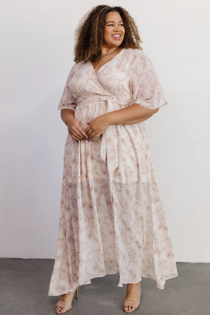 BB Custom Kia Kimono Maxi Dress | Mauve Print Dresses 2 BB Custom Kia Kimono Maxi Dress | Mauve Print Dresses