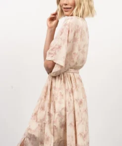 BB Custom Kia Kimono Maxi Dress | Mauve Print Dresses 24 BB Custom Kia Kimono Maxi Dress | Mauve Print Dresses