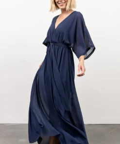 BB Custom Dresses Kia Kimono Maxi Dress | Navy 17 BB Custom Dresses Kia Kimono Maxi Dress | Navy