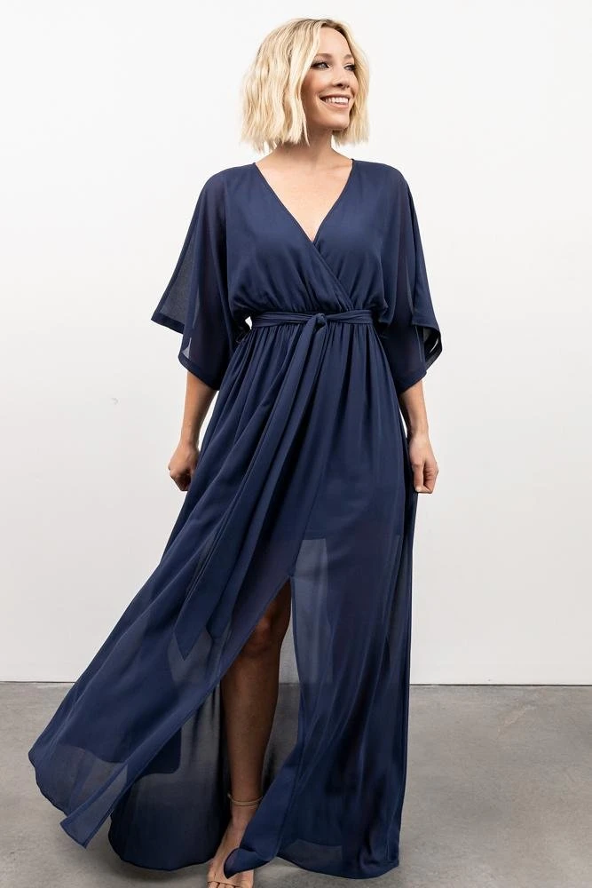 BB Custom Dresses Kia Kimono Maxi Dress | Navy 8 BB Custom Dresses Kia Kimono Maxi Dress | Navy