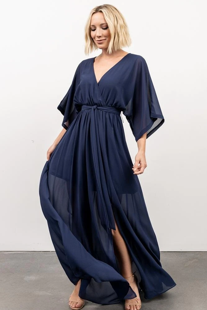 BB Custom Dresses Kia Kimono Maxi Dress | Navy 5 BB Custom Dresses Kia Kimono Maxi Dress | Navy