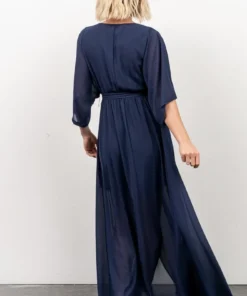 BB Custom Dresses Kia Kimono Maxi Dress | Navy 15 BB Custom Dresses Kia Kimono Maxi Dress | Navy