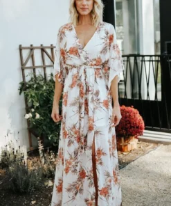 BB Custom Kia Kimono Maxi Dress | Sunset Floral 19 BB Custom Kia Kimono Maxi Dress | Sunset Floral