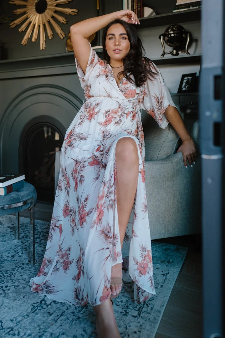 BB Custom Kia Kimono Maxi Dress | Sunset Floral 2 BB Custom Kia Kimono Maxi Dress | Sunset Floral