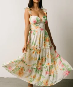 FT Kiara Midi Dress | Watercolor Floral Dresses